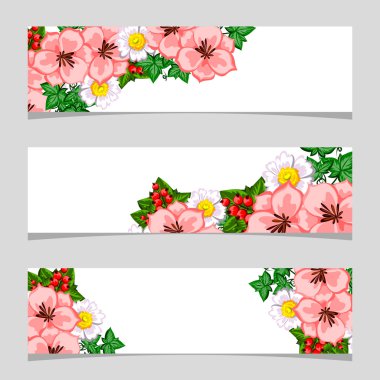 Metin için yeri olan çiçek çerçevesi