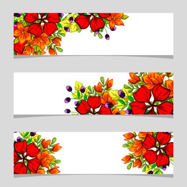 Metin için yeri olan çiçek çerçevesi