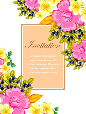 Düğün davetiyesi.