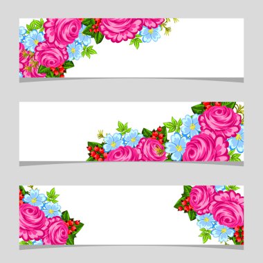 Metin için yeri olan çiçek çerçevesi