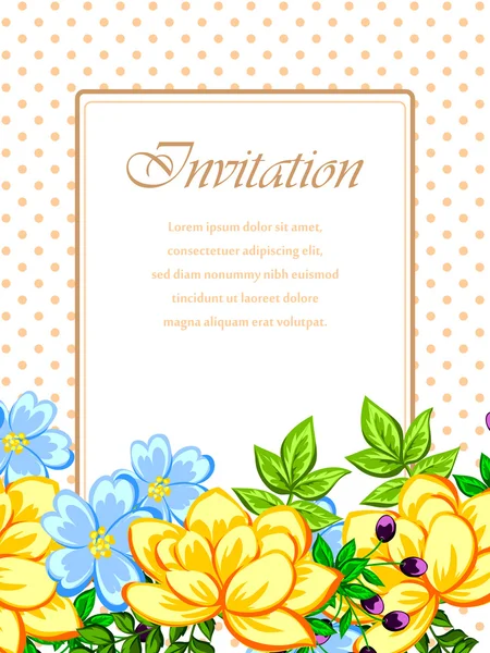 Tarjeta de invitación de boda — Archivo Imágenes Vectoriales