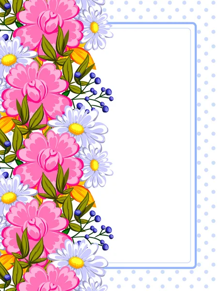 Abstrakte Blumen Hintergrund — Stockvektor