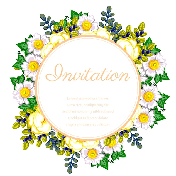 Wedding invitation card — Stock Vector