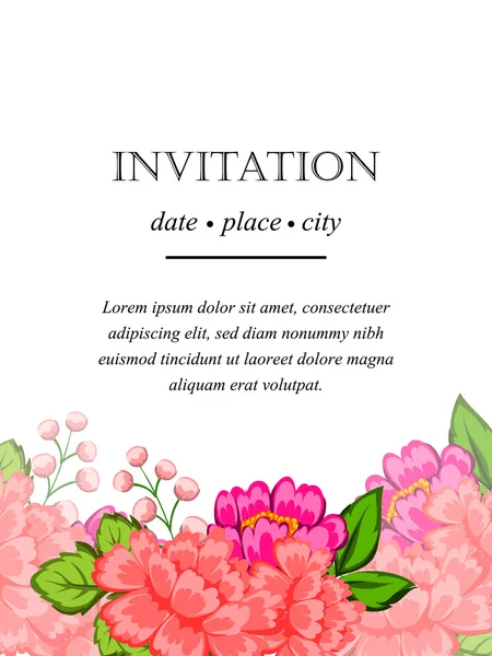 Cartes d'invitation de mariage — Image vectorielle