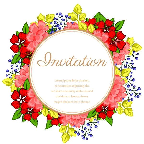 Tarjetas de invitación de boda — Vector de stock