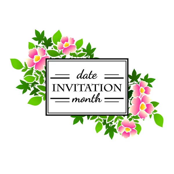 Cartes d'invitation de mariage — Image vectorielle