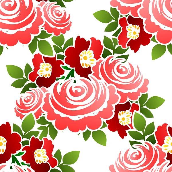 Floral seamless pattern — Stock Vector