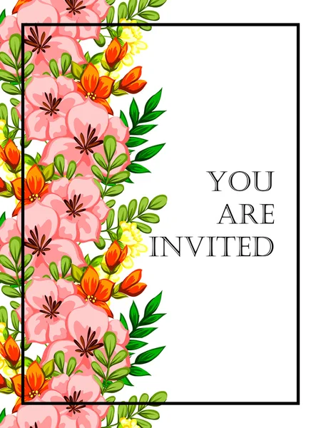 Tarjetas de invitación de boda — Vector de stock