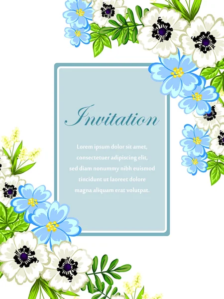 Tarjetas de invitación de boda — Vector de stock