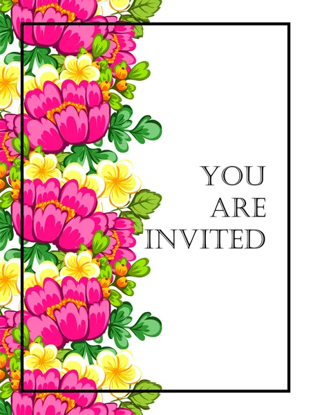 Cartes d'invitation de mariage — Image vectorielle