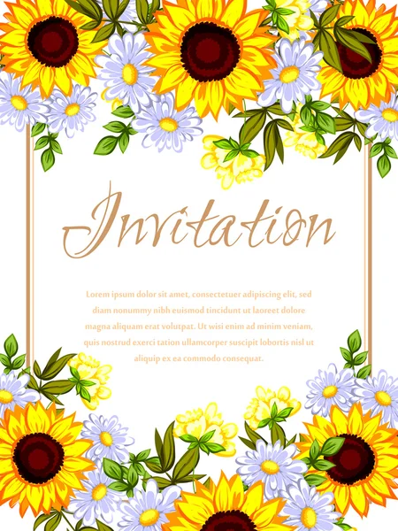 Tarjetas de invitación de boda — Vector de stock