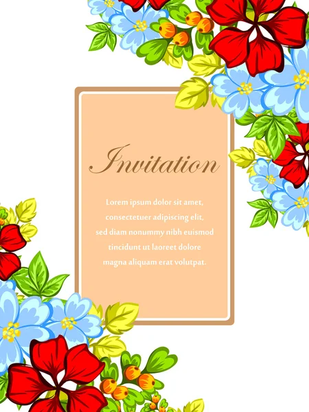 Tarjetas de invitación de boda — Vector de stock