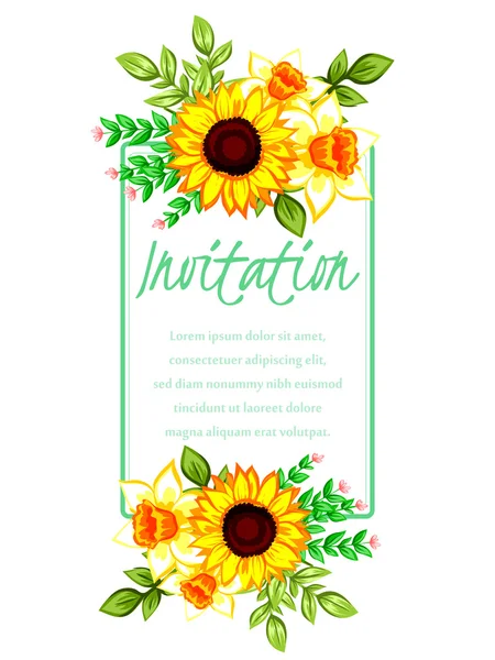 Tarjeta de invitación de boda — Archivo Imágenes Vectoriales