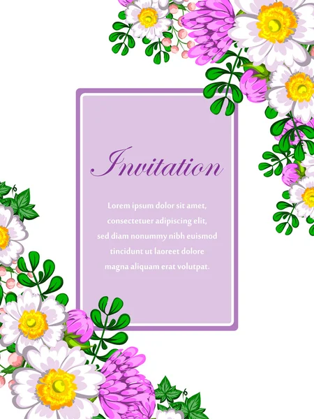 Tarjetas de invitación de boda — Vector de stock