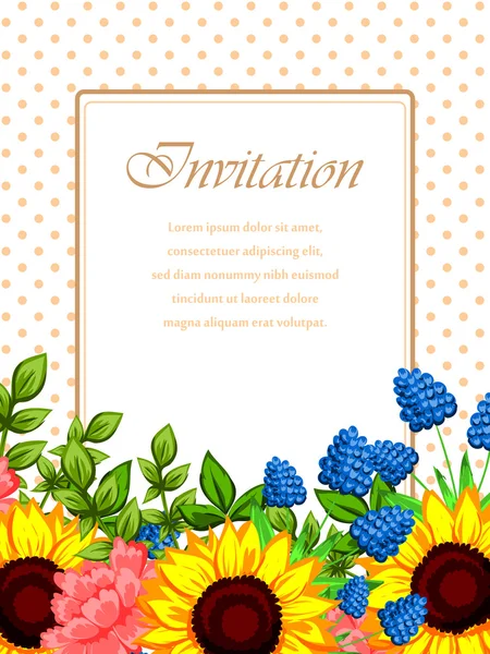 Tarjetas de invitación de boda — Vector de stock