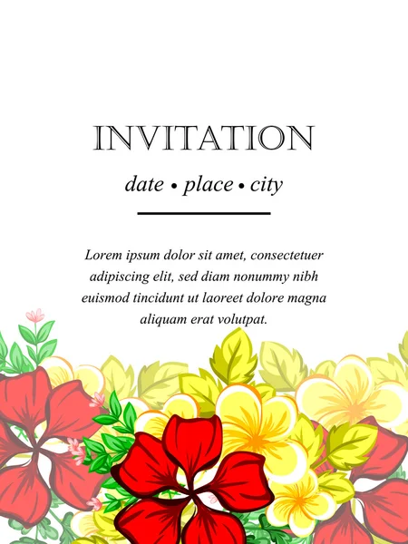 Cartes d'invitation de mariage — Image vectorielle