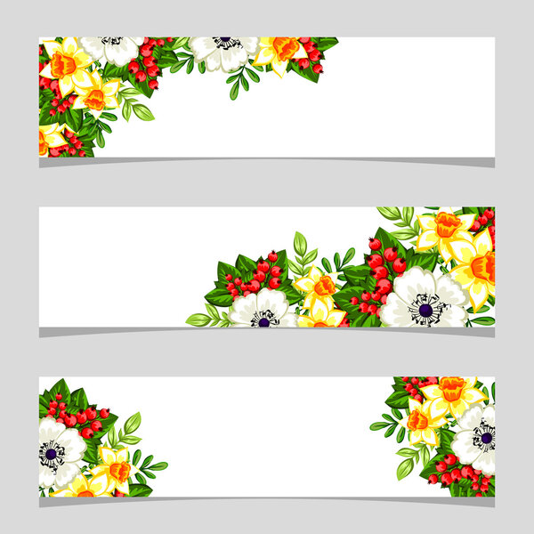 Floral frame with place for text