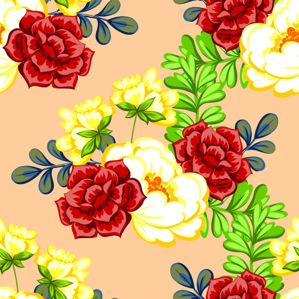 Floral seamless pattern — Stock Vector