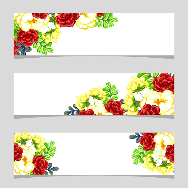 Metin için yeri olan çiçek çerçevesi