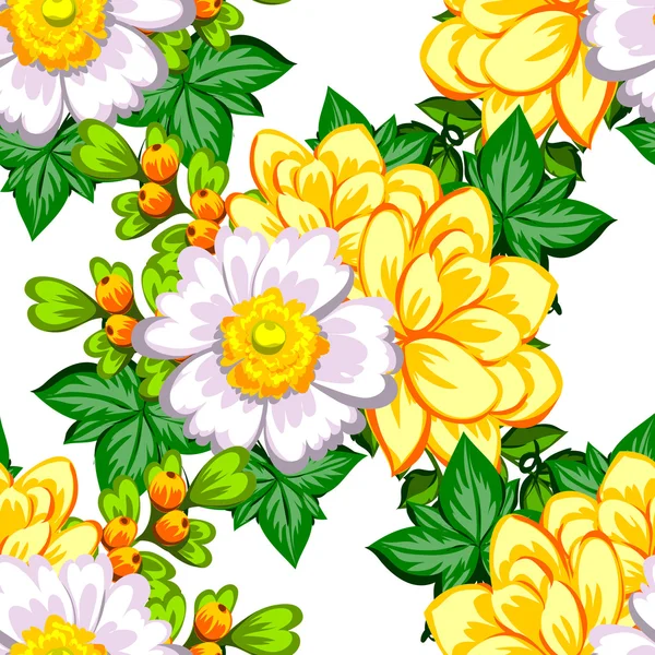 Floral seamless pattern — Stock Vector