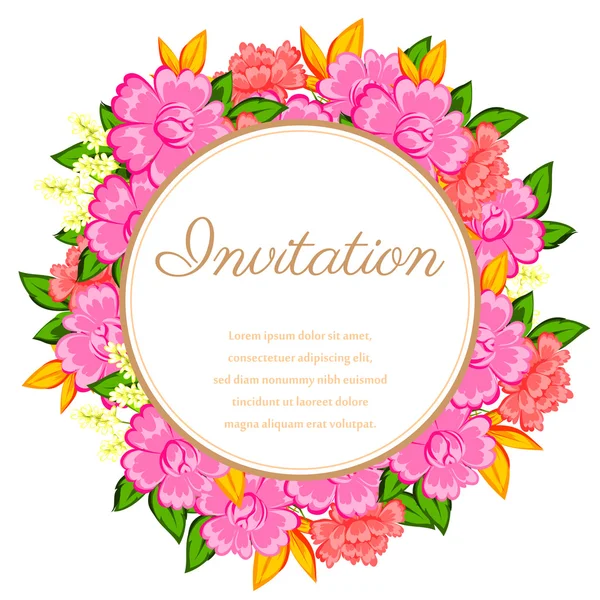 Cartes d'invitation de mariage — Image vectorielle