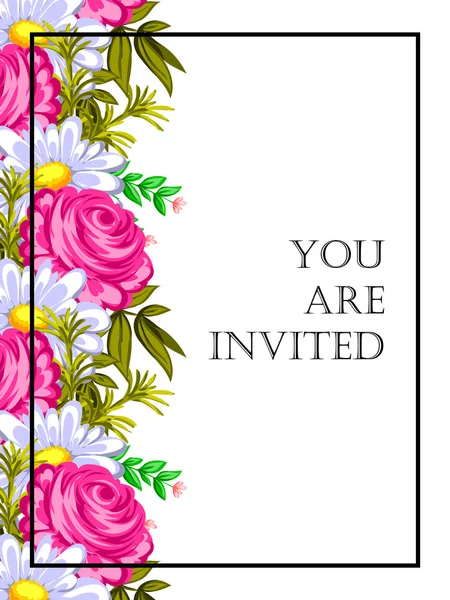 Cartes d'invitation de mariage — Image vectorielle