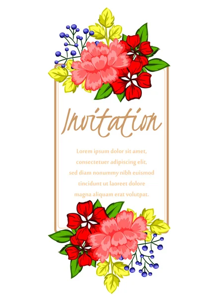 Cartes d'invitation de mariage — Image vectorielle