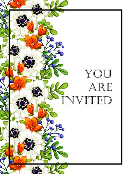 Cartes d'invitation de mariage — Image vectorielle