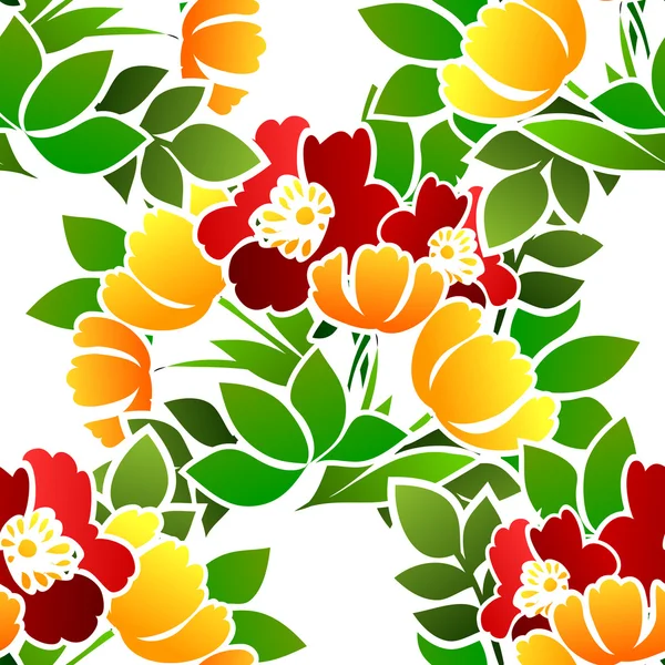 Floral seamless pattern — Stock Vector