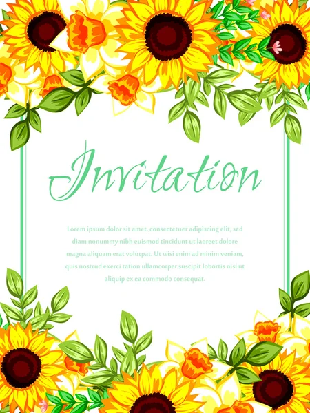 Wedding invitation card — Stock Vector
