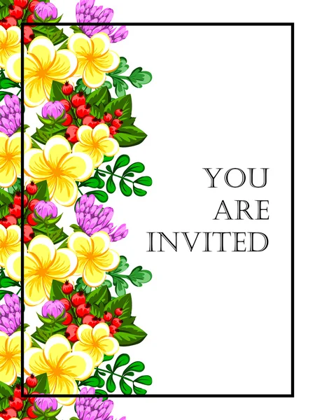 Cartes d'invitation de mariage — Image vectorielle