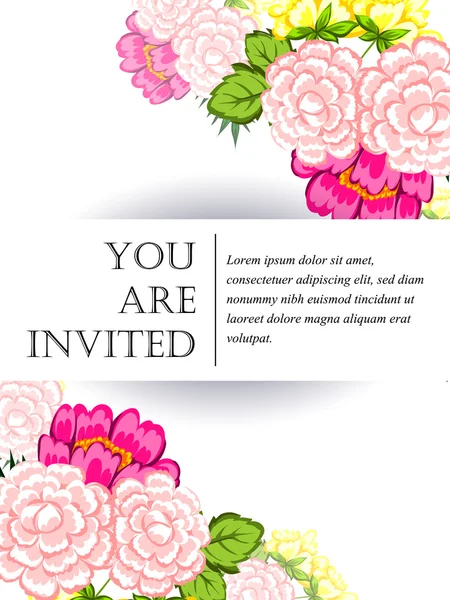 Cartes d'invitation de mariage — Image vectorielle