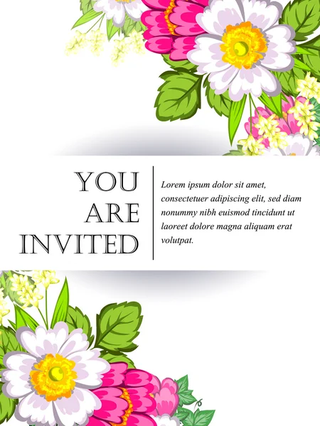 Cartes d'invitation de mariage — Image vectorielle