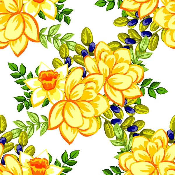 Floral seamless pattern — Stock Vector