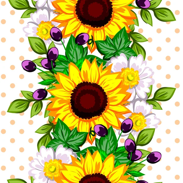 Floral seamless pattern — Stock Vector