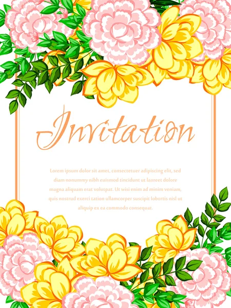 Tarjeta de invitación de boda — Archivo Imágenes Vectoriales