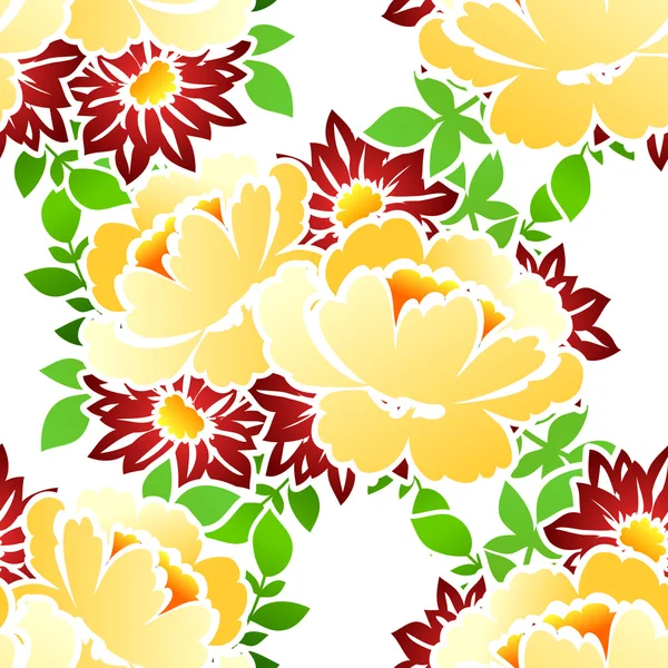 Floral seamless pattern — Stock Vector