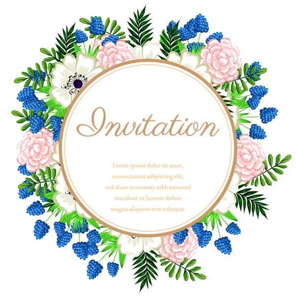 Tarjetas de invitación de boda — Vector de stock