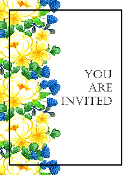 Cartes d'invitation de mariage — Image vectorielle