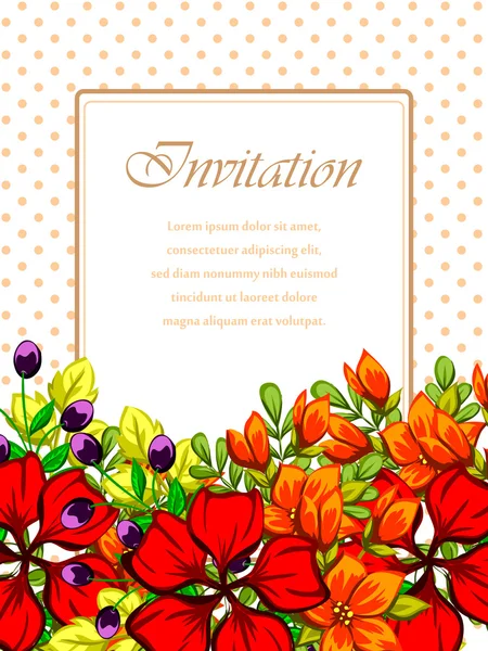 Tarjetas de invitación de boda — Vector de stock