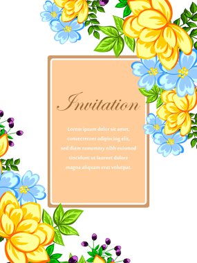 Düğün davetiyesi.