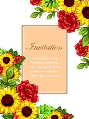 Düğün davetiyesi.