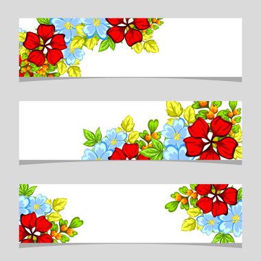 Metin için yeri olan çiçek çerçevesi