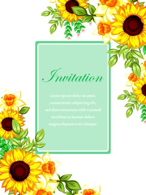 Düğün davetiyesi.