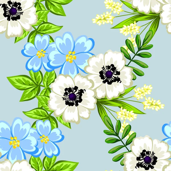 Patrón sin costura floral — Vector de stock