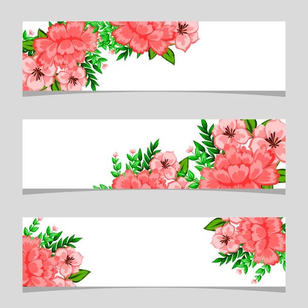 Moldura floral com lugar para texto — Vetor de Stock