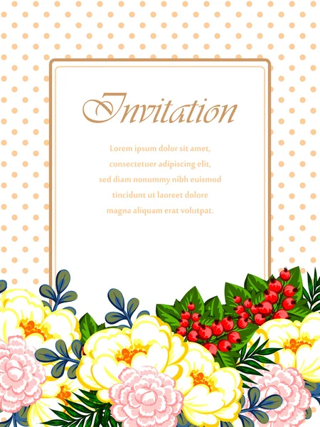 Tarjetas de invitación de boda — Vector de stock