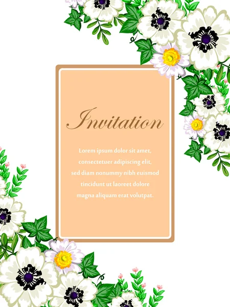 Tarjetas de invitación de boda — Vector de stock