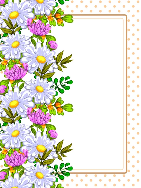 Metin için yeri olan çiçek çerçevesi