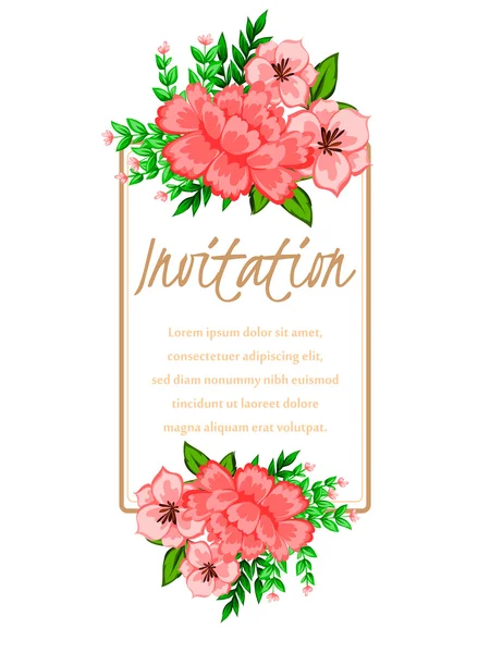 Cartes d'invitation de mariage — Image vectorielle